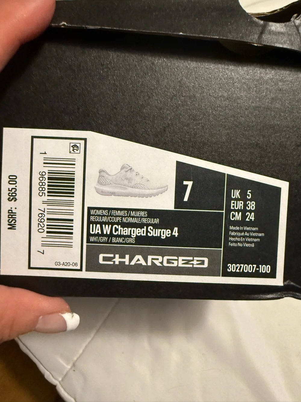 Under Armour Women’s White Mesh Trainer Sneakers